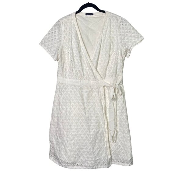 Tommy Hilfiger White Cotton Wrap Dress - Picture 6 of 12
